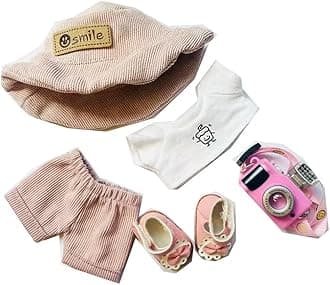 5pcs Doll Clothes Set for 17cm Labubu Dolls, Outfit for Labubu