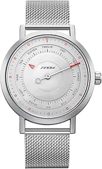 SINOBI Business Watches Men Fashion Original Design Watch Men Steel Mesh Men's Watch Clock Relogio Masculino Creative Wristwatch