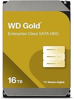 Western Digital 16TB WD Gold Enterprise Class Internal Hard Drive - 7200 RPM Class, SATA 6 Gb/s, 512 MB Cache, 3.5" - WD161KRYZ