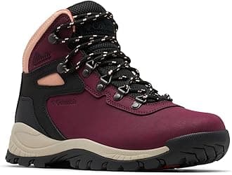 Columbia Women's Newton Ridge Plus mid rise hiking boots, Red (Marionberry x Black), 4 UK
