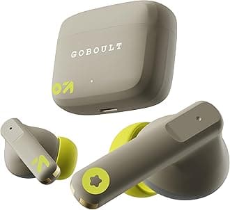 Boult Z60 Truly Wireless in Ear Earbuds with 60H Playtime, Zen™ ENC Mic, 50ms Low Latency, 13mm Bass Drivers, Type-C Fast Charging, Made in India, BT V5.3, Touch Control, IPX5 Ear Buds (Spring Green)