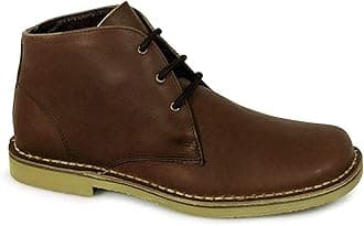 RoamersLeonard Mens Square Toe Suede Leather Desert Boots Sand