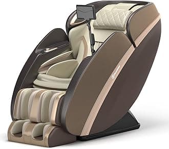 Real Relax 4D massage chair full body and recliner, Smart Massage Chair with 27 Modes, 13 Techniques, AI Care, Voice & App Control, Graphene Heating, WaveFlow Airbags, For home and office, PS6500 Gold