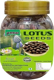 Pmw Raw Lotus Seed (Black Brown_3.9 Inch X 3.9 Inch X 3.9 Inch)