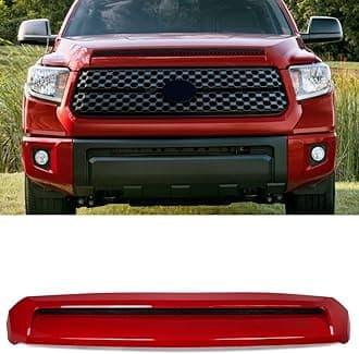 3R3 Barcelona Red Hood Molding Hood Trim Compatible with 2014-2021 Toyota Tundra Engine Hood Bulge Grille Hood Scoop Replace for 76180-0C030,761800C030