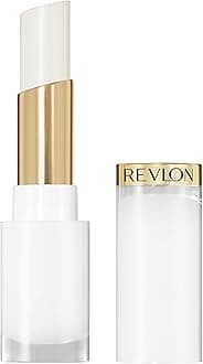 REVLON Super Lustrous Glass Shine Balm, Hydrating Tinted Lip Balm with Hyaluronic Acid, Aloe & Rose Quartz, 001 Sparkling Quartz, 0.11 oz