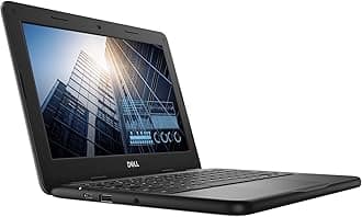 Dell Chromebook 3100 11.6" HD, Celeron N4000 1.1GHz, 4GB RAM, 16GB Solid State Drive, Chrome OS 64Bit, CAM (Renewed)