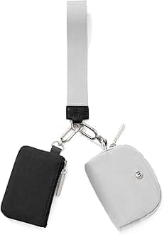 Mum's Memory Mini Zip Around Wristlet Wallets for Women -KeyChain Wallet with Detachable Dual Pouch Wristlet -Key Chain Coin Purse Small Wallets