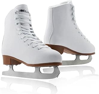 WELLWON Figure Ice Skates for Women Girls and Boys, Lace-Up Adult Figure Skate Ice Hockey Skates for Outdoor and Skating Rink, Figure Ice Skate Shoes Size 5 6 7 8 9 10 11 and Youth 2Y 3Y