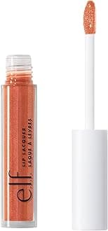 Lip Lacquer, Nourishing, Non-Sticky Ultra-Shine Lip Gloss With Sheer Color, Infused With Vitamins A & E, Vegan & Cruelty-Free, Mauve Glitz