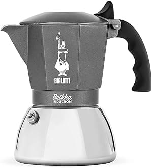 Brikka Induction Stovetop Coffee maker 4 cup (180ml): Italian Made