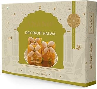 ANAND Dry Fruit Halwa 500g | Premium Karachi Halwa with Cashew & Almonds | Rich, Chewy & Glossy Mithai | Ideal for Festive Gifting, Family Celebrations, Dessert Platters & Sweet Boxes