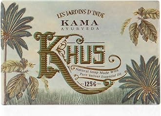 Organic Khus Soap 100% Organic and Cold Pressed, 125g