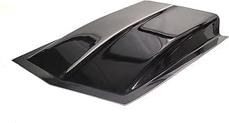 Cowl Induction Hood Scoop - 38" L x 4 ½" H x 24½" W SC-1145 - Fiberglass - Black - Unlimited Products