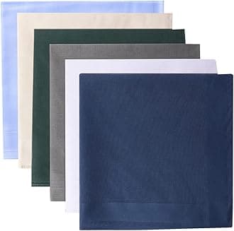 Men's Pure Cotton Handkerchief White Hankies