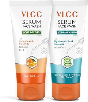 Salicylic Acid & Orange Peel Serum Facewash - 150 ml for Deep Pore Cleansing for AM | with Free Hyaluronic Acid & Aloe Vera Serum Facewash - 150 ml to Strengthen Skin Barrier for PM (B1G1)