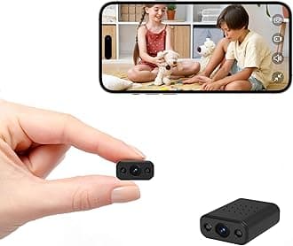 Mini Wireless WiFi Security Camera, 4K Nanny Cam with Night Vision, Remote Viewing for Security with iOS,Android Phone
