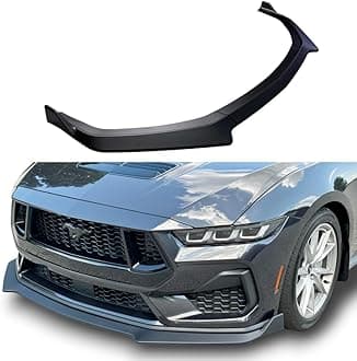 JSD 3-Piece Front Bumper Lip Chin Spoiler for 2024 2025 Mustang GT, EcoBoost Without Performance Pack,Matte Black