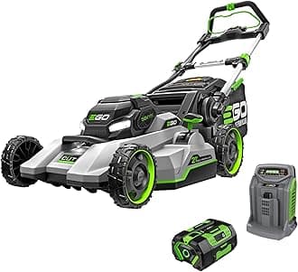 Electric Lawn Mower, Self-Propelled Cordless with Select Cut and Touch Drive, Includes 56V 7.5Ah Battery and Rapid Charger – LM2135SP
