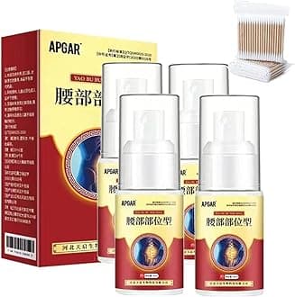 – Lumbar Pain Relief Herbal Spray, APGAR Pain Spray, Lumbar Spine Cold Gel Spray, Herbal Joint Pain Relief Spray, Relieve The Pain Lumbar Pain Spray (4pcs)