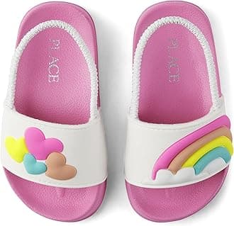 The Children's Place Girl's Baby Toddler Everyday Slide Sandals with Backstrap