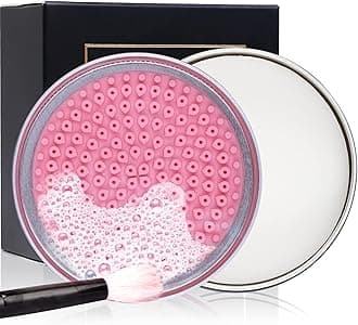 DUcare Makeup Brush Cleaner Shampoo Soap Solid Brush Cleaning Mat Removes Cosmetic Color Brush Cleaner Pad for Cleaning Makeup Sponges Brushes