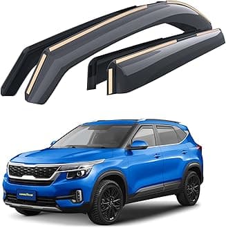 Goodyear Shatterproof in-Channel Window Deflectors for Kia Seltos 2021-2026, Rain Guards, Window Visors for Cars, Vent Deflector, Car Accessories, 4 pcs - GY007951