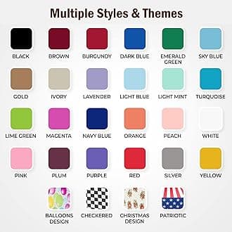 Exquisite Party Solids 12 Pack Premium Quality Balloon Design Plastic Tablecloth - 54 Inches by 108 inches of Fabulous Rectangle Birthday Tablecloth with Balloon Design for 8 Foot Party Table…