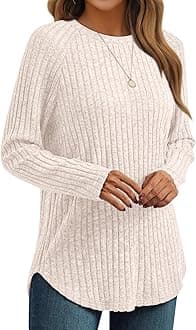 Womens Long Sleeve Shirts Fall Fashion Tops Blouses Dressy Sweaters Tunic Winter Clothes Casual Outfits