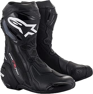 Alpinestars Supertech R Vented Racing Motorcycle Boots, CE-Certified, Lightweight, Advanced Ventilation & Grip