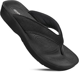 Open Toe Slippers for Women Outdoor Arch Support Sandals Planter Fasciitis Relief Comfortable Soft Footbed & Stylish Straps with Non-Slip Sole Travel Fashion Slides Footwear