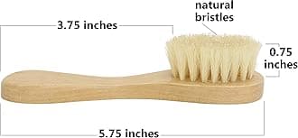 Simple Pampering Cleansing Exfoliating Wood Handle Facial Brush, 4-Pack