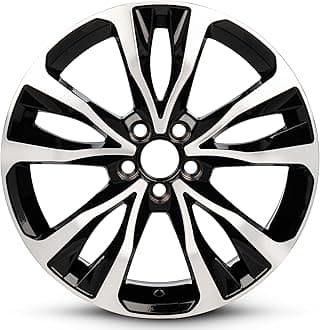 For 2017-2019 Toyota Corolla 17 Inch Black Machine Face Aluminum Rim - OE Direct Replacement - Road Ready Car Wheel