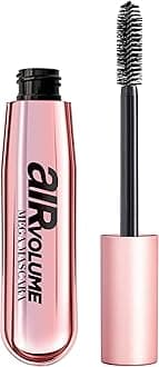 Makeup Air Volume Mega Mascara, Lightweight & Long-lasting Volumizing Mascara for Voluminous Eyelashes, Washable Blackest Black, 0.3 Fl Oz