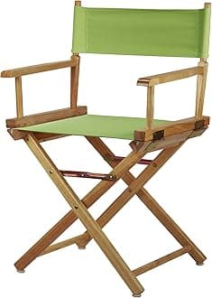 200-00/021-72 Director Chair 18" - Classic Height Natural Frame/Lime Green Canvas