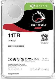 IronWolf 14TB NAS Internal Hard Drive HDD – 3.5 Inch SATA 6Gb/s 7200 RPM 256MB Cache for RAID Network Attached Storage (ST14000VN0008)