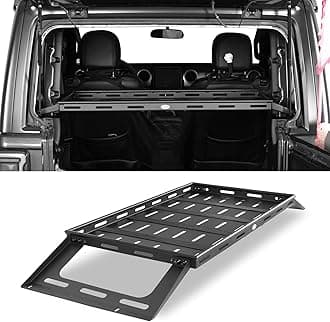 JL 2 Door Rear Trunk Cargo Rack Basket Tray Organizer Interior Storage Luggage Carrier for 2018-2026 Jeep Wrangler JL 2-Door Hard Top - Lightweight Steel