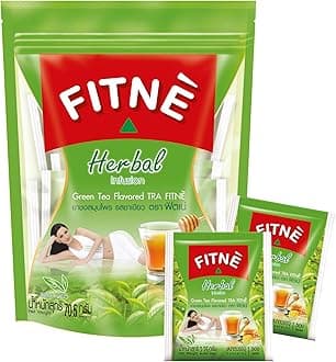 FITNE Green Tea Herbal Honey Lemon With Garcinia Senna Infusion Gentle Detox Cleanse High Antioxidant No Calories Stevia Sweetener, 30 Tea Bags