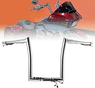 Chrome PREWIRED 1.5" Fat Ape Hanger Handlebar 16" Rise Compatible With 16-23 Harley Road Glide & Road Glide Special & Road Glide Custom