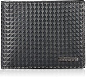 POLICE Pyramid Slim Leather Wallet For Men - Black