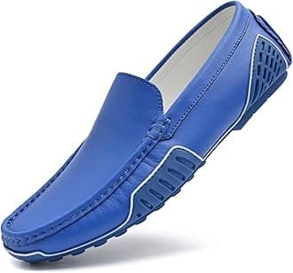 LUODENGLANGMen's Loafers Casual Shoes Slip On Driving Loafers Penny Loafers with Rubber Sole Soft Light-Weight Flats Boat Free Shoes…
