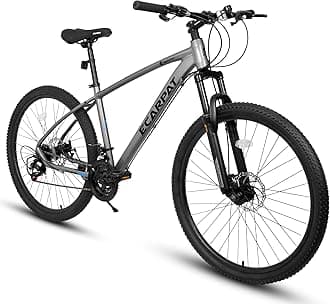 Mountain Bike 27.5 Inch Wheel, 21-Speed Disc Brakes Thumb Shifter, Aluminum Alloy Frame Mens Womens Trail Commuter City Snow Beach Mountain Bikes Bicycles