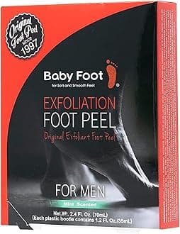 Exfoliant Foot Peel For Men - 2.4 Fl. Oz. Mint Scented Pair