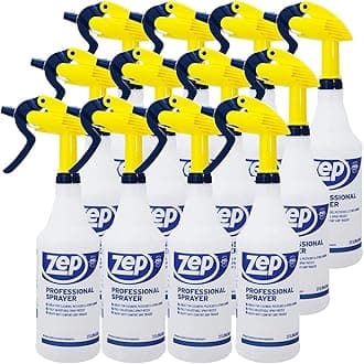 Zep Professional Sprayer Bottle - 32 oz (Case of 12) - HDPRO1 - Versatile Adjustable Nozzle Spray Bottles with a Fine Mist or Powerful Spray, Refillable for Diluted Concentrate