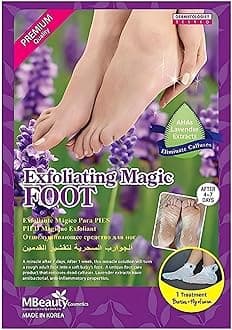 MBeauty Exfoliating Magic Foot Socks, Single Use 1 Pair Moisturizing Socks, Softens & Removes Dead Calluses, Infused With Natural Ingredients, For Soft & Refreshed Foot (Pack of 1)