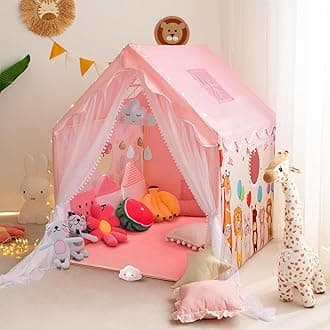 Gurukrupa International Light Weight Kids Play Tent House for 3-8 Year Old Kids Girls and Boys (7-PA)