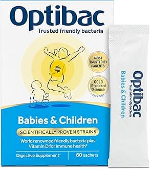 Probiotics Babies & Children - Kids Probiotic + Vitamin D for Immune Support - Most Trusted By Parents - 60 Sachets