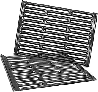 PG521 (2-Pack) 15" Porcelain Steel Cooking Grid Grates for Weber Genesis Silver A, Spirit E200,Spirit 500,Spirit 210 (2007-2012) Gas Grills, 7521 65905 7522 7523 65904