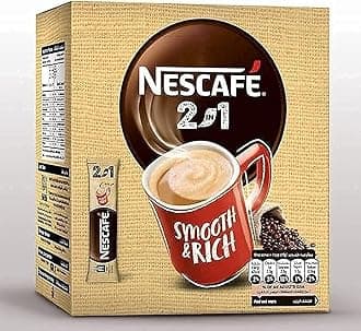 Nescafe Sticks 2 in 1 Sugar free Instant Coffee smooth & Rich Pack of 24 x 10g / 0.35 oz