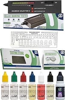 GTE Purity Testing Kit for Diamonds Gemstones Moissanites Gold Silver and Platinum Jewelry Electronic Digital Diamond Tester Machine JSP